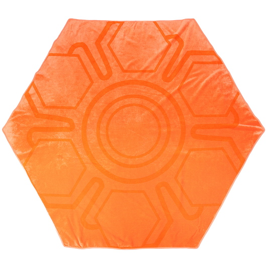 Grande serviette de plage hexagonale