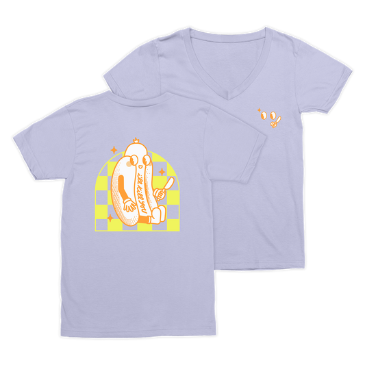 T-shirt col V Pas un hot-dog