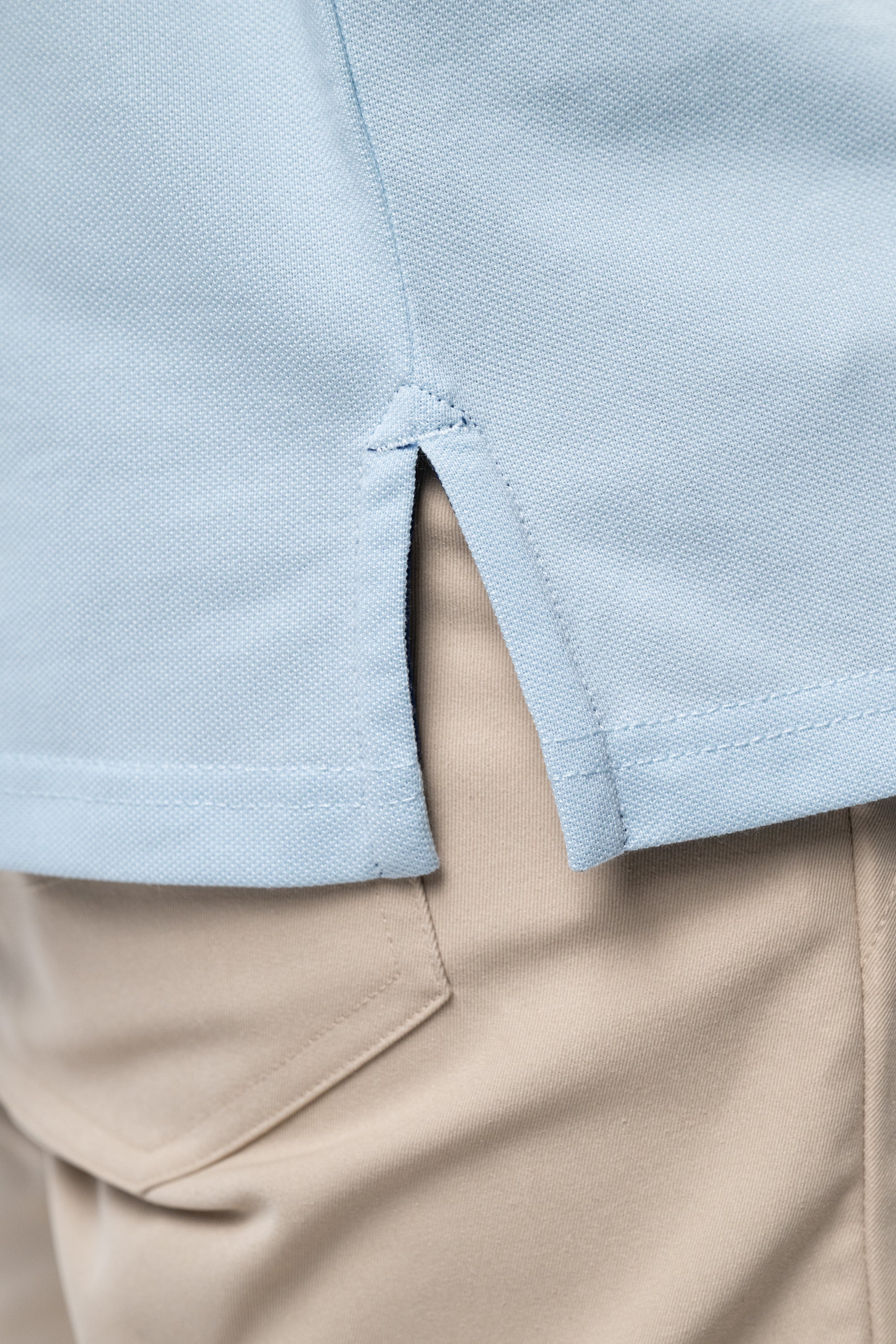 Polo UPF - Bleu glacier