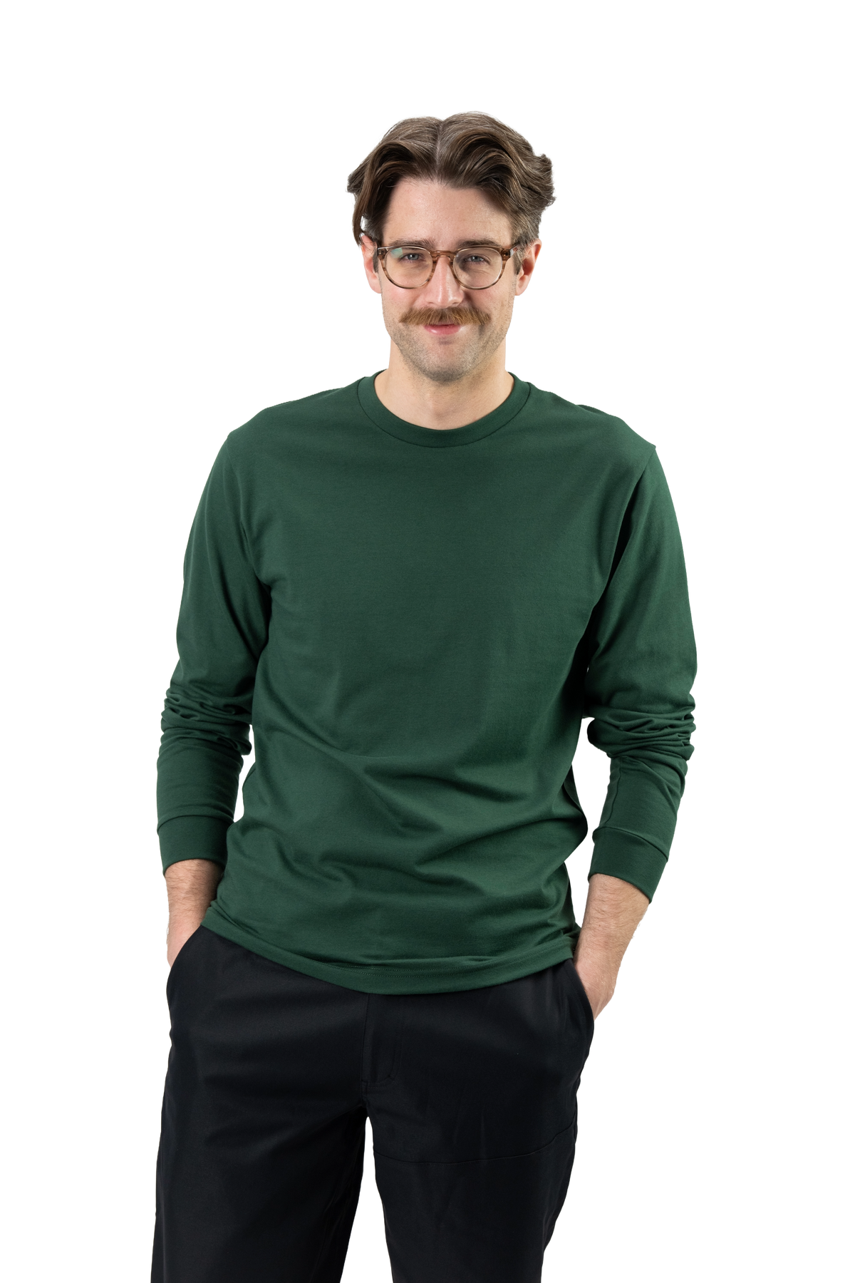 Model: Riley, Size: Medium, Height: 6’1”/185cm #color_pine needle