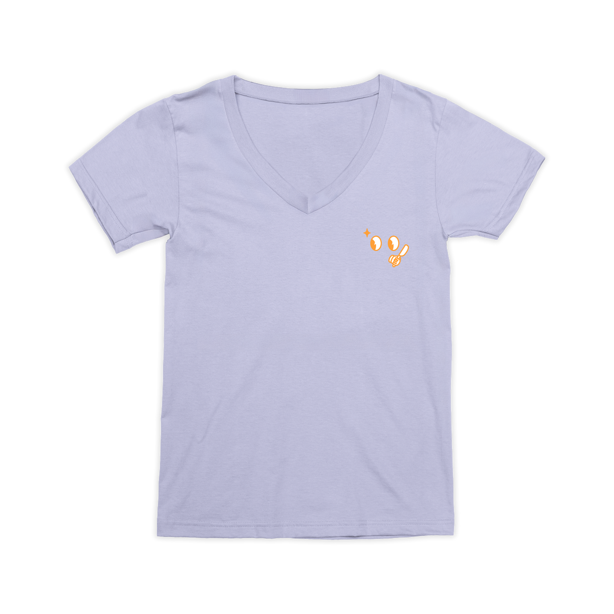 T-shirt col V Pas un hot-dog