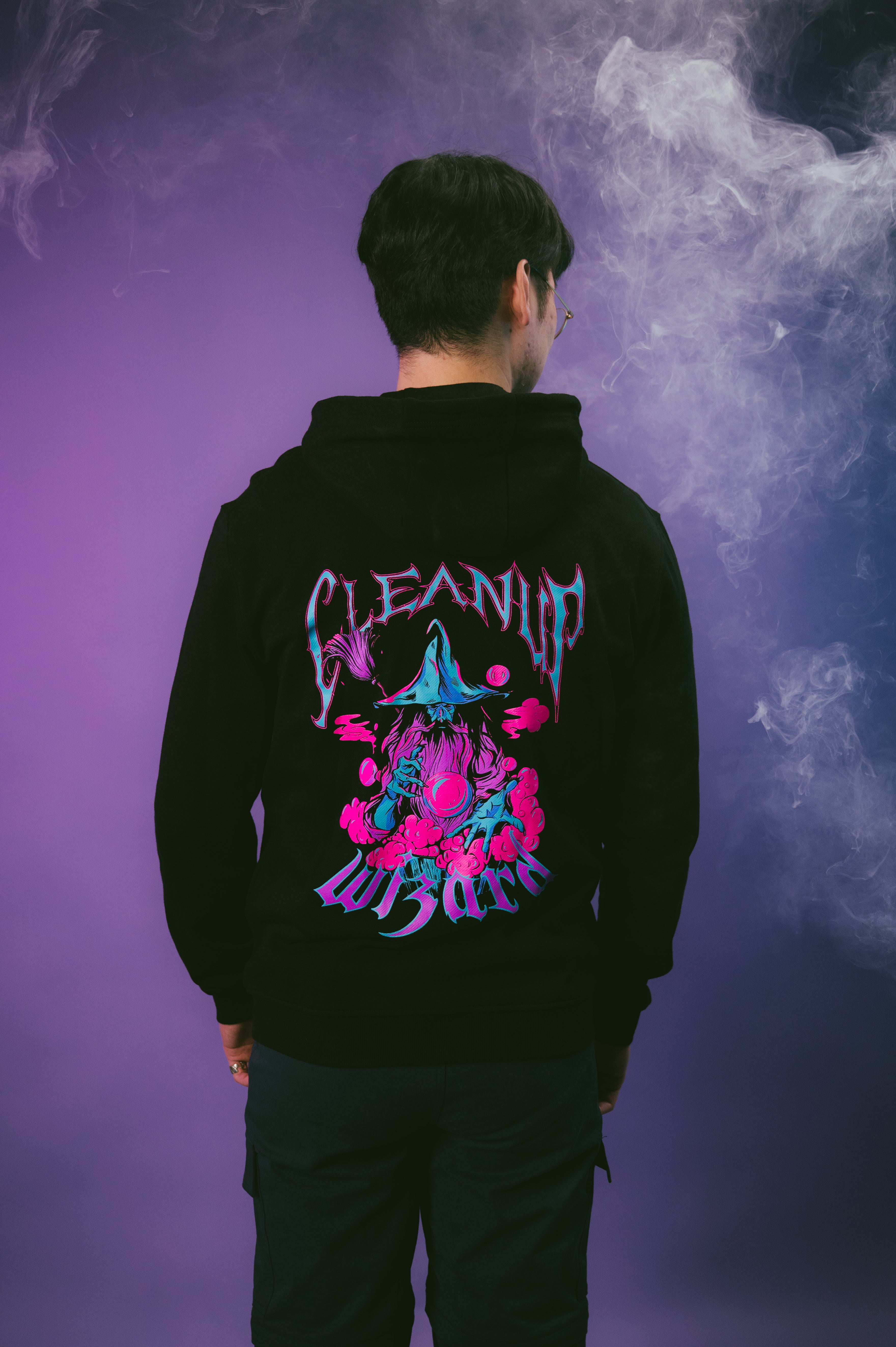 Cleanup Wizard Zip Up Hoodie