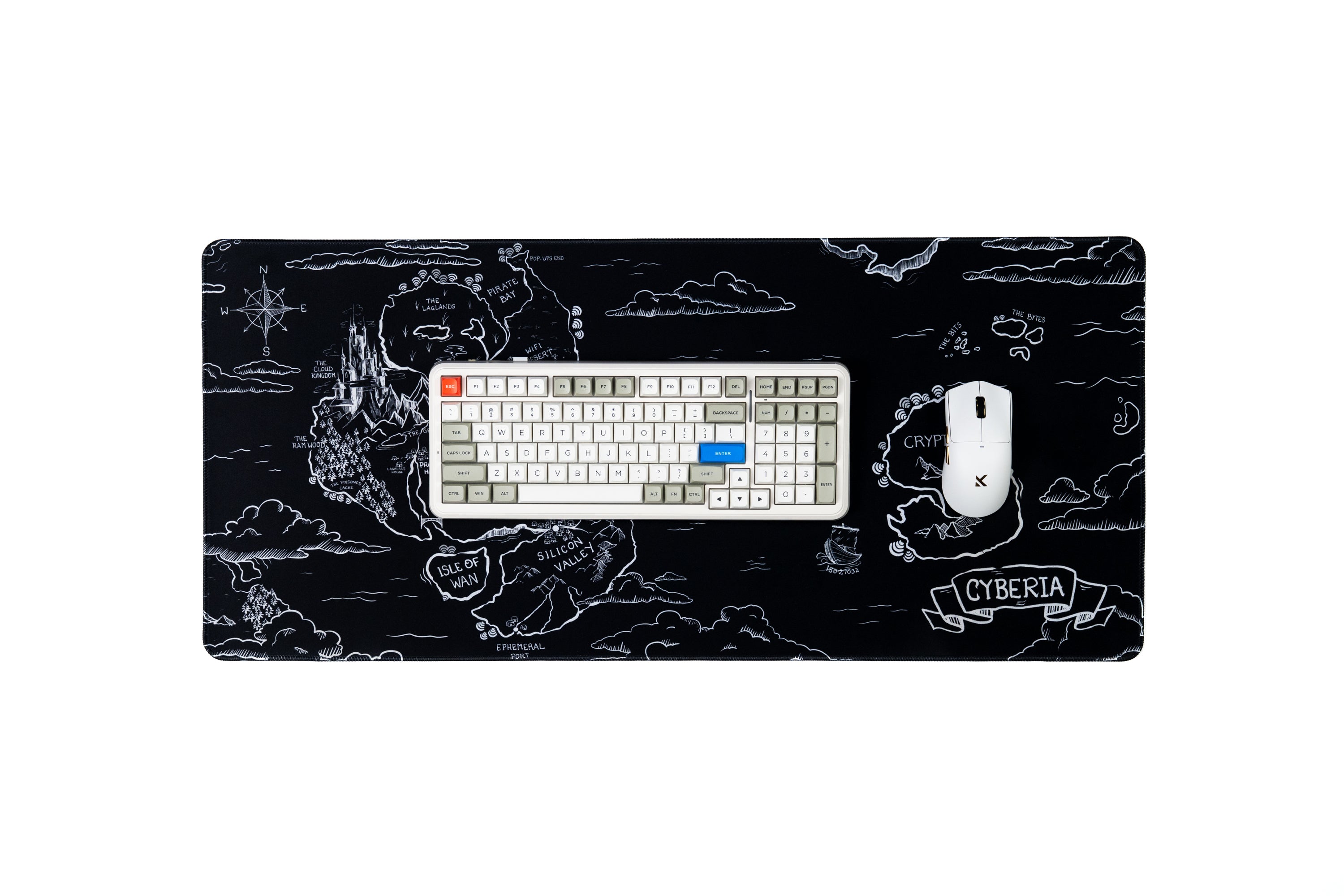 Map of Cyberia Desk Pad