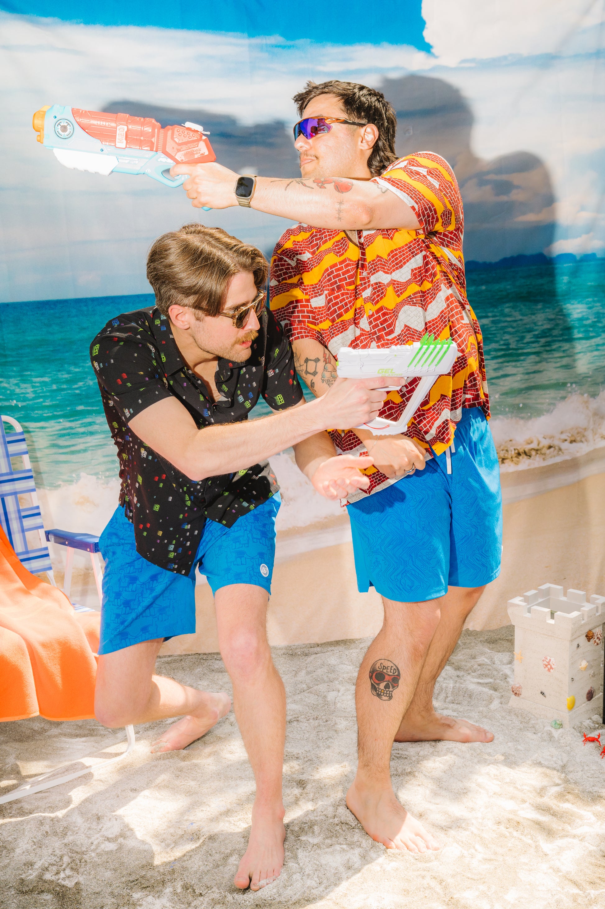 Models: Riley, Size: Medium, Height: 6’1”/185cm | Shahrad, Size: X-Large, Height: 5’11”/180cm