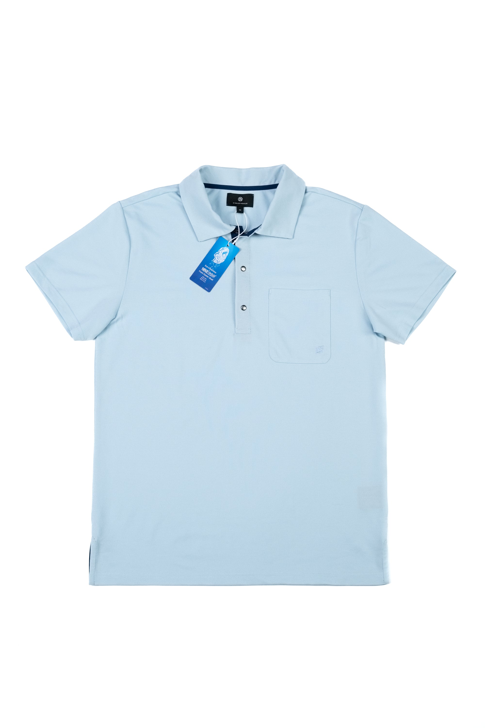 Polo UPF - Bleu glacier