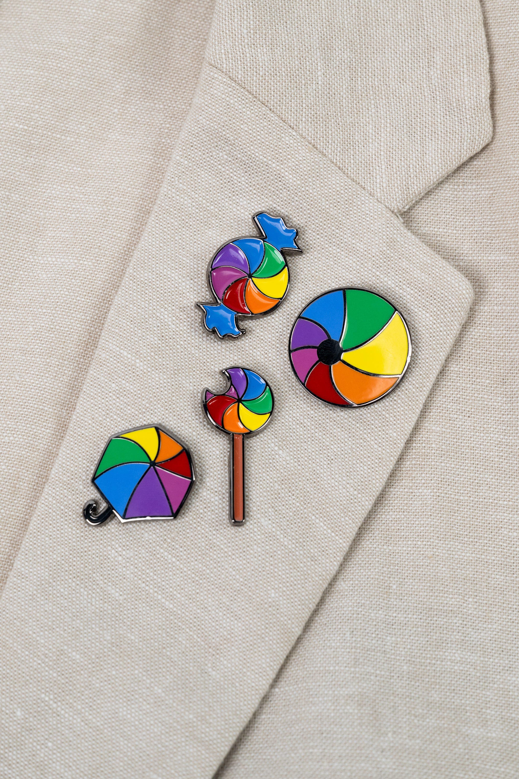 Spinning Wheel of Death Pin Set
