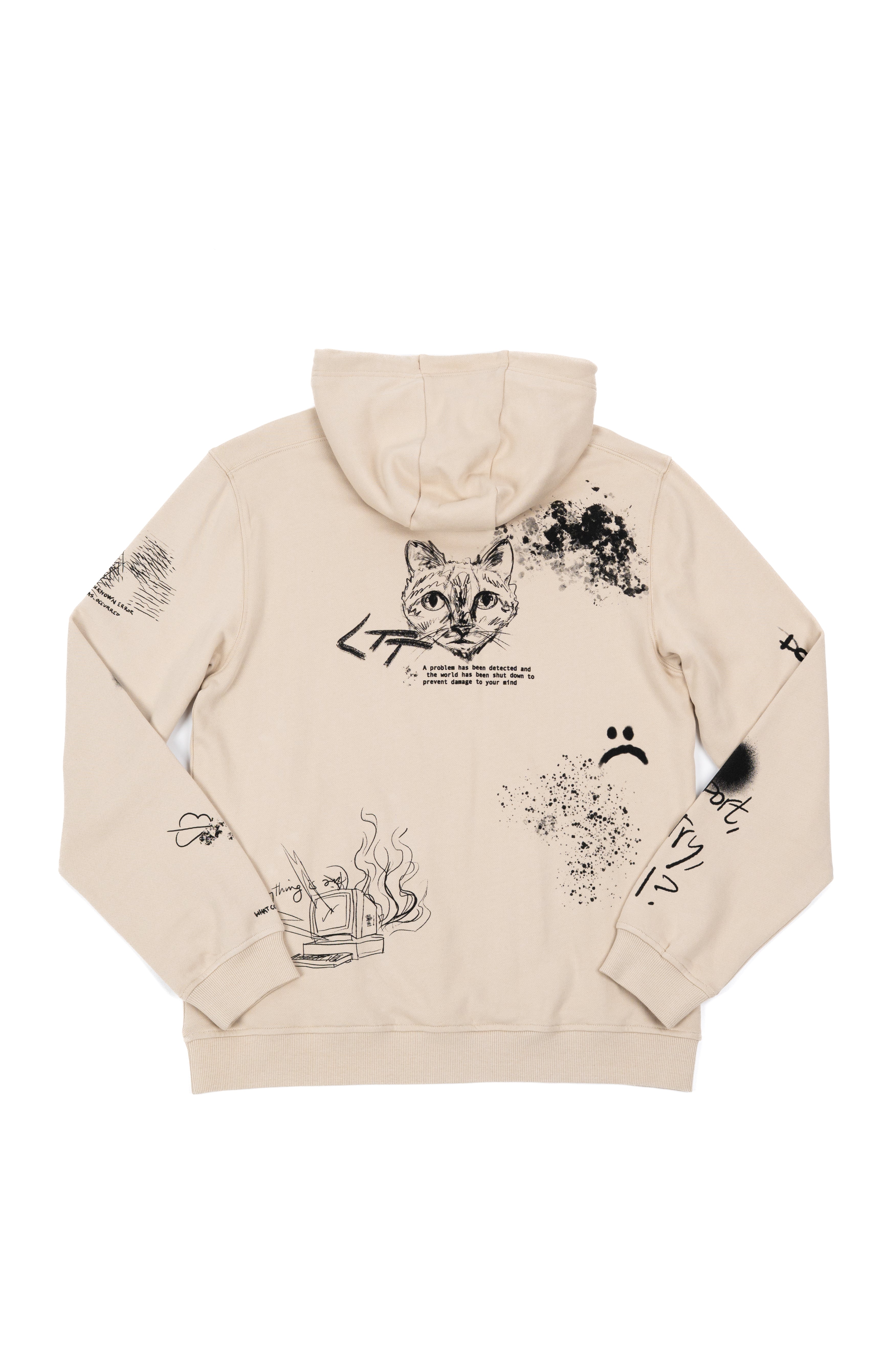 Sweat à capuche message d'erreur
