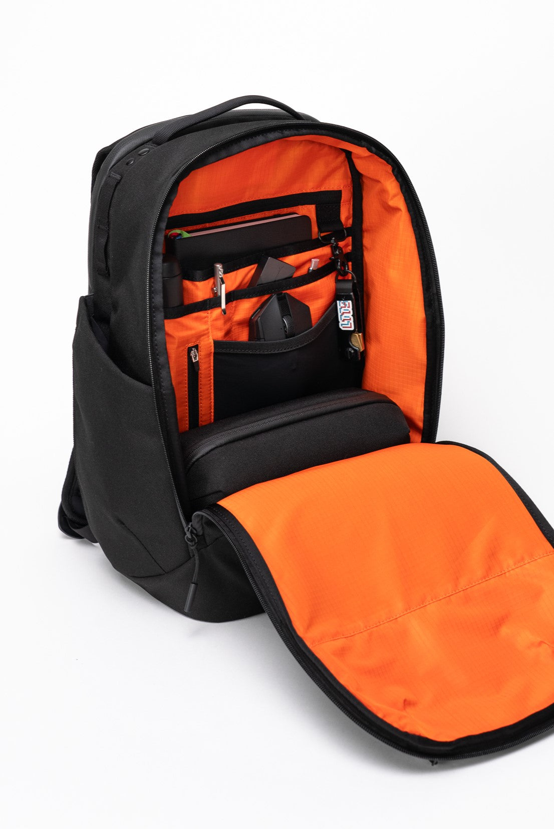 backpack external laptop compartment Commuter Backpack 20L with 19 Pockets