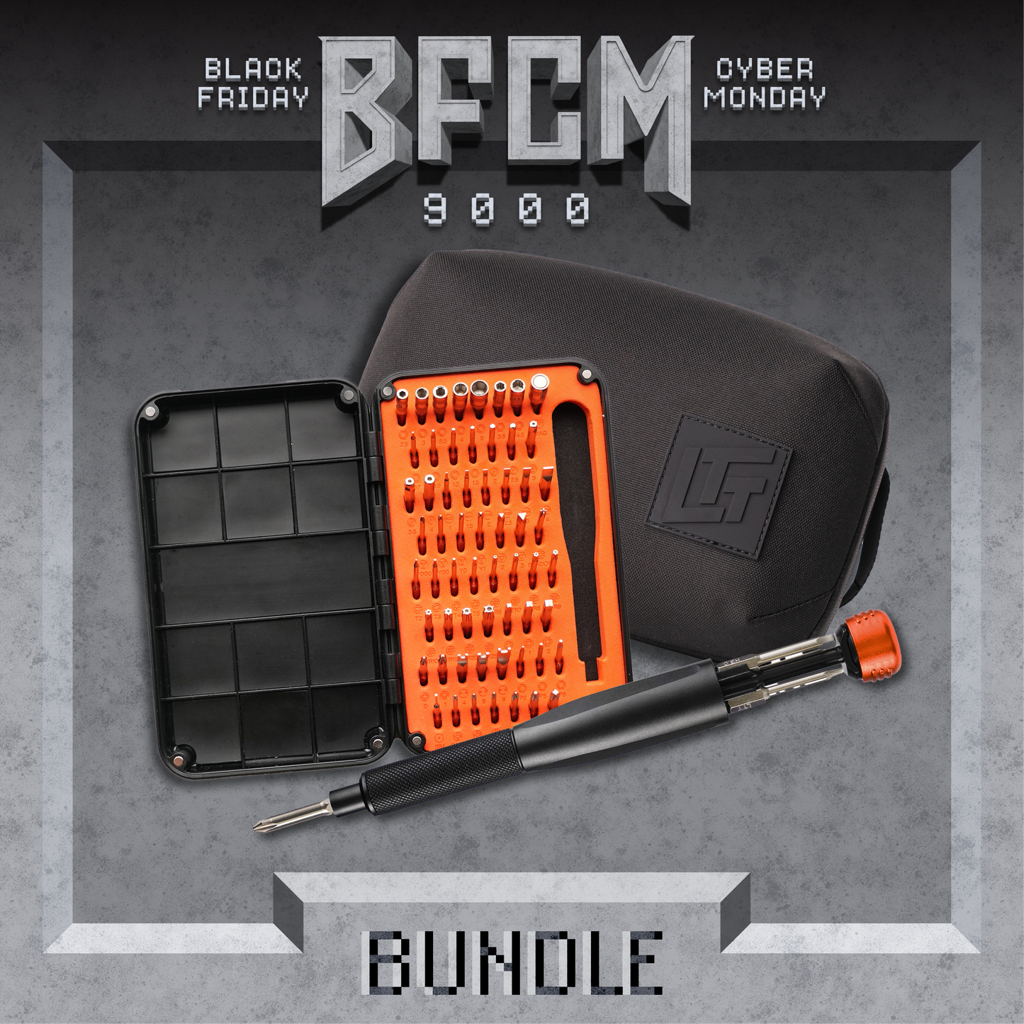 Precision Screwdriver, Bit Set and Tech Sack Bundle