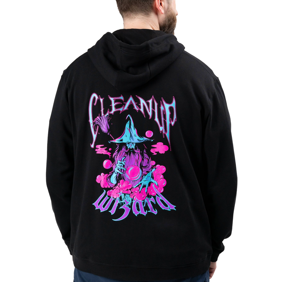 Cleanup Wizard Zip Up Hoodie