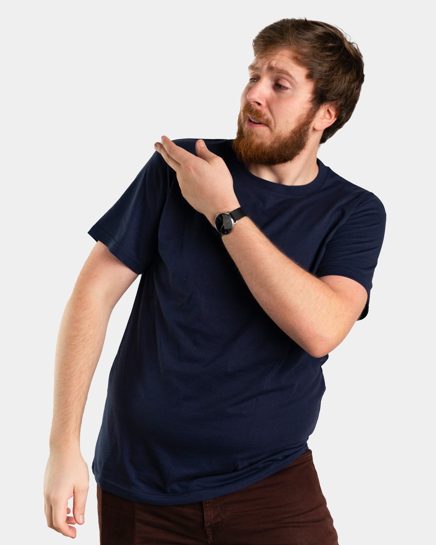 Model: Adam S, Size: Large, Height: 6’/183cm