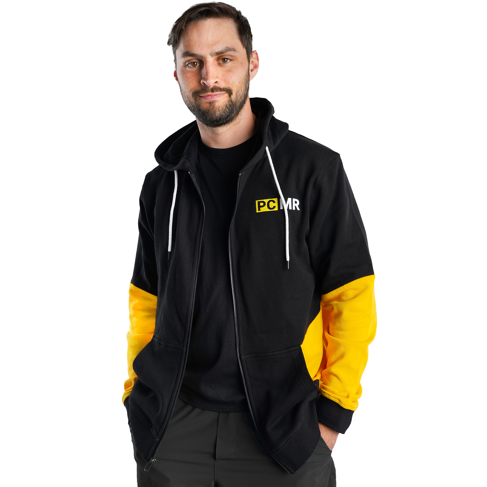 Model: James Strieb, Size: Medium, Height: 5’9”/175cm