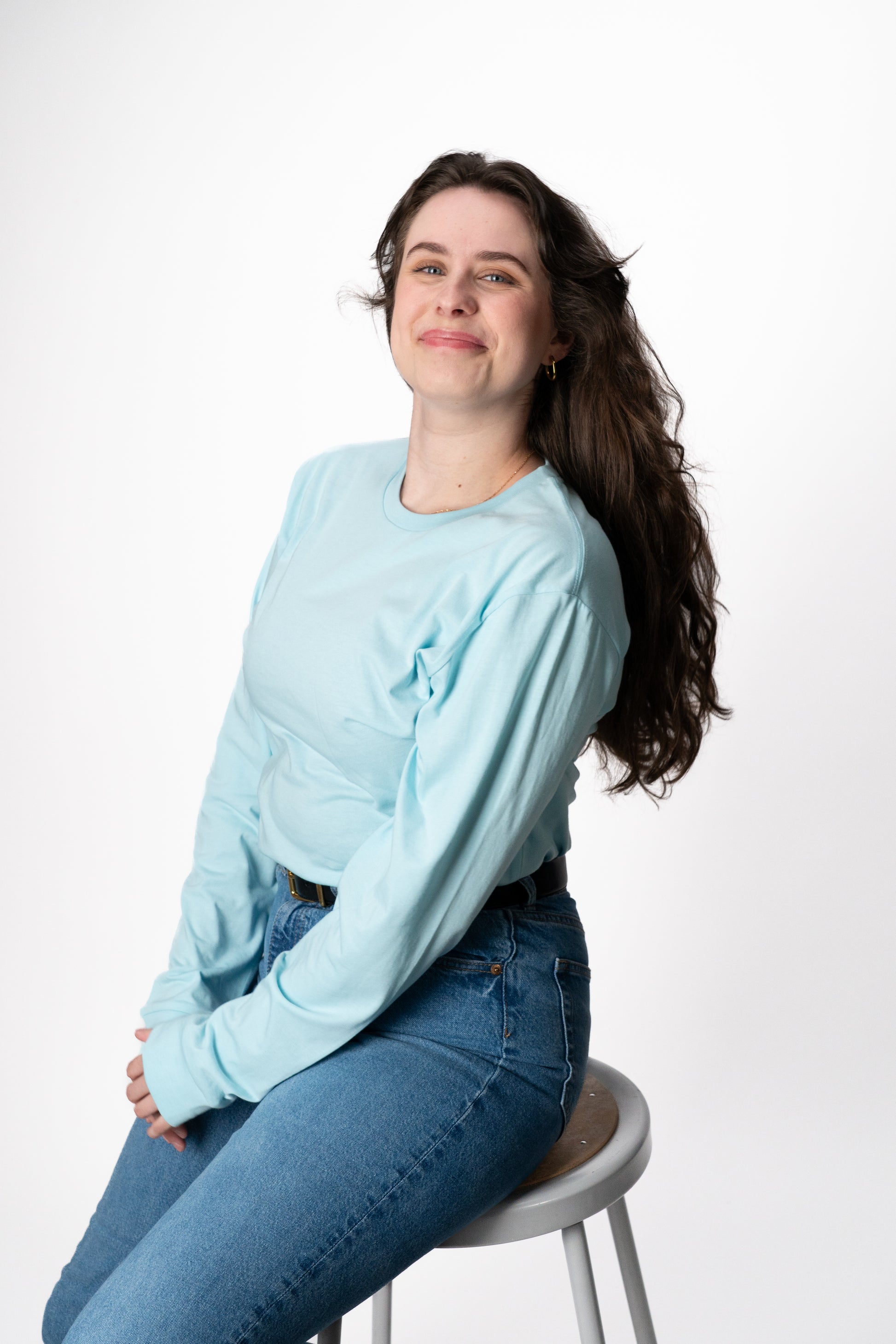 Model: Sarah, Size: Regular Medium, Height: 5’8”/173cm